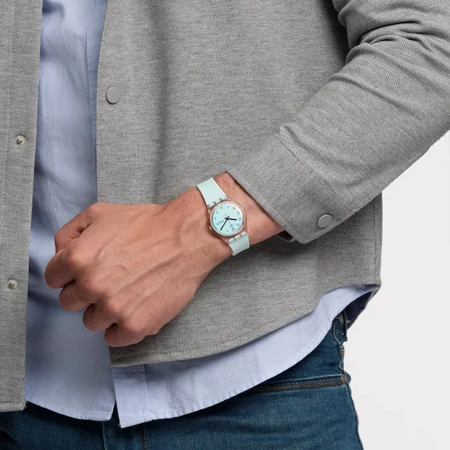 【SWATCH】ULTRACIEL 經典手錶/太陽光譜折射錶盤/男錶/女錶/瑞士製造 GE713(34mm)