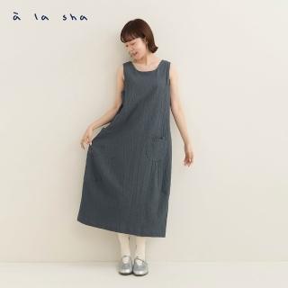 【a la sha】蘋果樹2WAY皺皺布背心洋裝