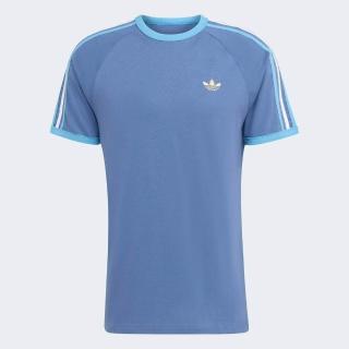 【adidas 愛迪達】3s Tee 男 T恤 運動上衣 休閒短袖 藍 亞版 經典(KC8638)