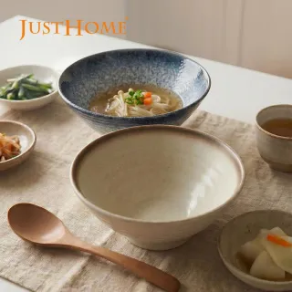 【Just Home】日式漸層陶瓷8吋麵碗850ml(可微波 湯碗 碗 麵碗 拉麵碗 碗公 泡麵碗)