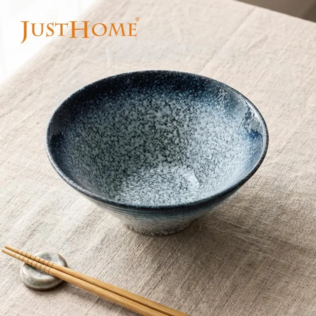 【Just Home】日式漸層陶瓷8吋麵碗850ml(可微波 湯碗 碗 麵碗 拉麵碗 碗公 泡麵碗)