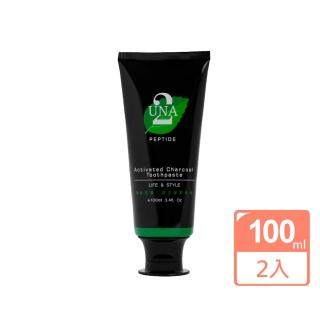 【BIOCROWN 百匡】活肽定敏炭立潔黑牙膏 100ml 2條 - UNA