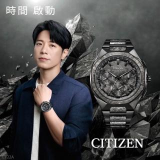 【CITIZEN 星辰】韋禮安廣告款 曜鈦款 限量 八角 GPS衛星對時光動能計時手錶 開學禮 送禮 推薦(CC4107-80H)