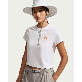 【NIKE 耐吉】短袖上衣 女 AS W ACG DF FITTED TRI SS 運動 休閒 Dri-FIT 短版 白 (IW1394100)