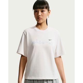 【NIKE 耐吉】短袖上衣 女 AS W NSW SS TEE BOXY 運動 休閒 寬鬆 短T 灰白 (IW1213030)