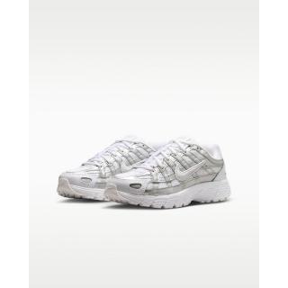 【NIKE 耐吉】運動鞋 休閒鞋 中大童鞋 女鞋 NIKE P-6000 GS 透氣 經典 白銀 (HV5064104)