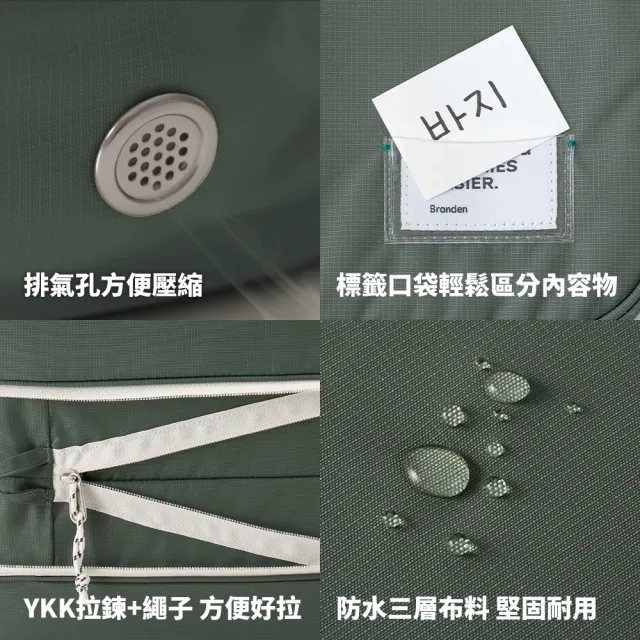 【Branden】品牌旗艦店｜寢具壓縮收納袋XL2+1入組（換季收納/棉被收納/衣櫃收納/居家收納/快倉限定）