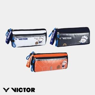 【VICTOR 勝利體育】VICTOR吉祥物系列 筆袋 (PG4533A 白/深藍/橘)