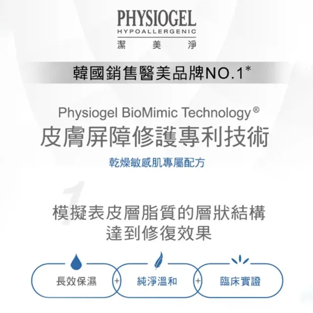 【PHYSIOGEL 潔美淨】層脂質保濕乳液200ml(皮膚科醫師推薦)