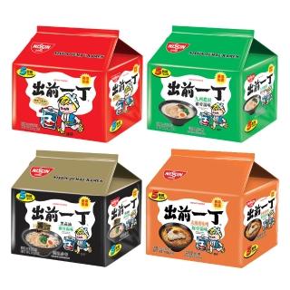 【NISSIN 日清】出前一丁速食麵袋麵455~500g(麻油、九州濃湯、黑蒜油、北海道味噌) 泡麵