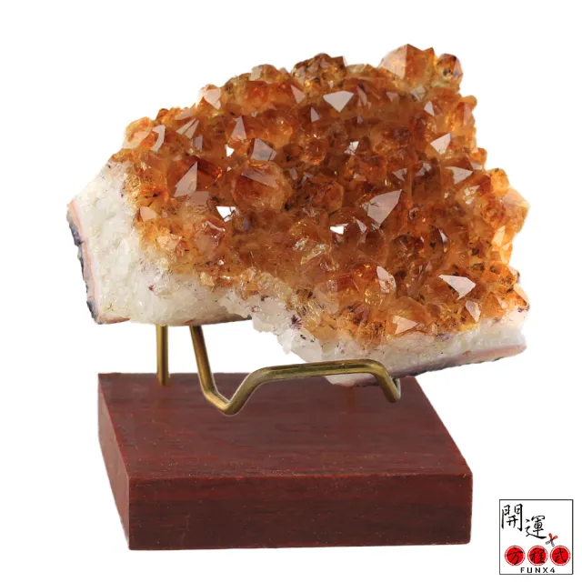 【開運方程式】頂級酒箔黃水晶簇-少量訂製款YSA(110-125g招財辟邪擋煞開運擺設/入厝禮)