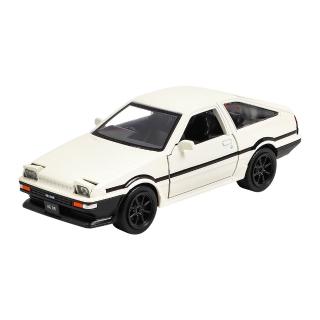 【KIDMATE】1:33 CCA合金車Toyota AE86 H2米白(兩邊車門可開 迴力車模型玩具車)