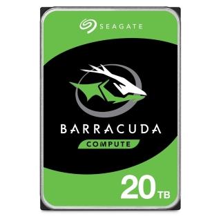 【SEAGATE 希捷】BarraCuda 20TB 3.5吋 7200轉 512MB 桌上型 內接硬碟(ST20000DM001)