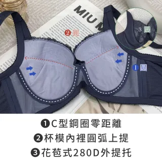 【玉如阿姨】極致登峰內衣※0500霧霾灰(B.C.D.E罩 防外擴 V溝 托高 包副乳 渾圓 機能 台灣製)