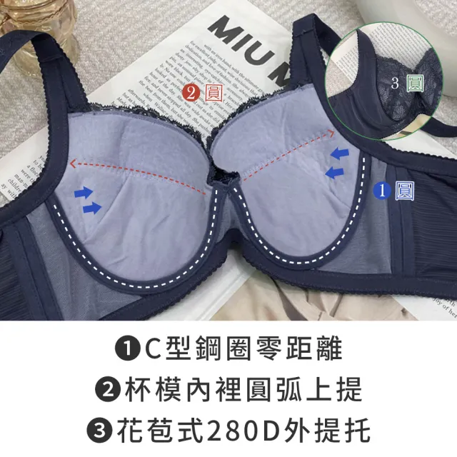 【玉如阿姨】極致登峰內衣※0500霧霾灰(B.C.D.E罩 防外擴 V溝 托高 包副乳 渾圓 機能 台灣製)