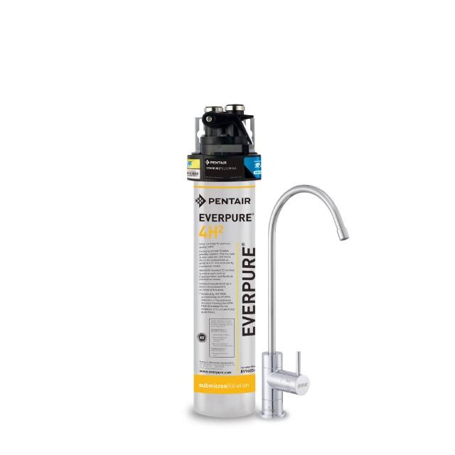 【EVERPURE 愛惠浦】櫥下型 PURVIVE-4H2無鉛龍頭生飲淨水器