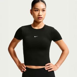 【NIKE 耐吉】短袖上衣 女 運動內衣 輕度支撐 速乾 AS W NK1 DF SS PAD BRA TOP 黑 IV4971-010
