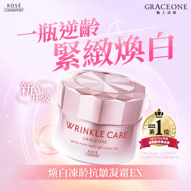 【KOSE 極上活妍】凍齡煥白抗皺凝霜EX補充包90g(美白升級/抗皺精華/保濕霜)