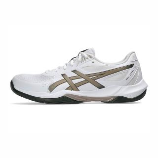 【asics 亞瑟士】GEL-Rocket 12 男女 排球鞋 羽球鞋 包覆 回彈 白 金黑(1071A116-106)