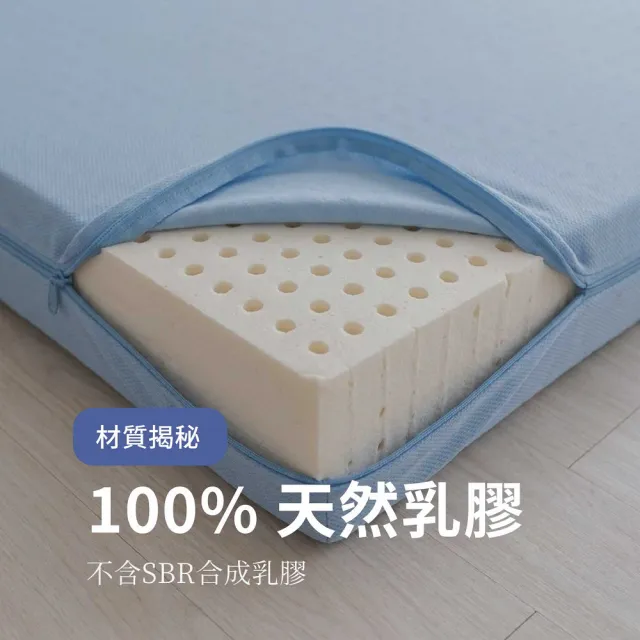 【森好眠】雙人5cm吸濕排汗乳膠床墊5x6.2尺經典款(薄床墊可摺疊折疊Sonmil森好眠)