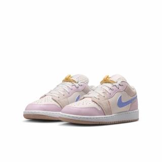 【NIKE 耐吉】休閒鞋 大童 AIR JORDAN 1 LOW BG CN CN 粉 (IW2019141)