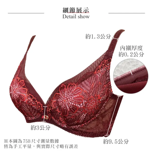 【Swear 思薇爾】撩波浪漫花都系列B-E罩蕾絲集中包覆女內衣(梅紫色)