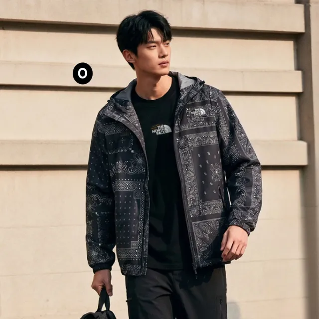 【The North Face】中性款透氣防潑水抗UV機能連帽薄外套(多款任選)