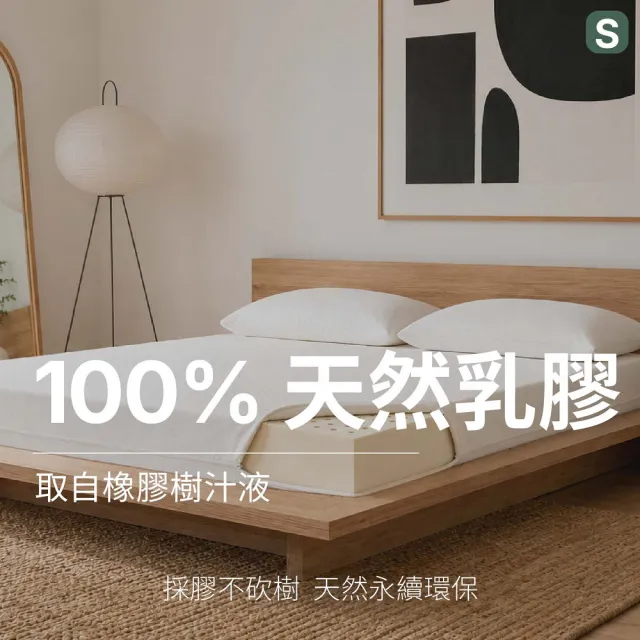 【森好眠】單人10cm醫療級天然乳膠床墊3x6.2尺(醫學中心指定品牌 折疊薄墊 連續18年ECO檢驗 學生宿舍)