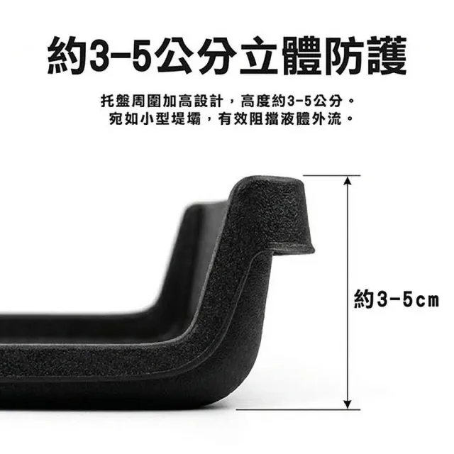 e系列汽車用品 納智捷 2024年N7 7人 椅背不分 行李廂墊 尾廂墊 汽車防水托盤 後廂墊