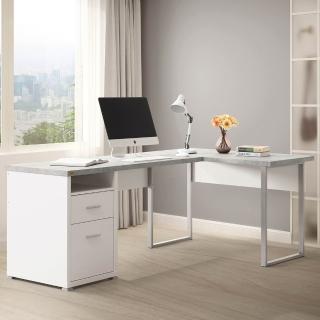 【COMDESK】摩登L型書桌/兩色可選/DIY組合傢俱/