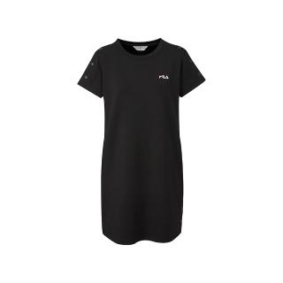 【FILA】女針織洋裝-活性黑 5DRA-5447-BK