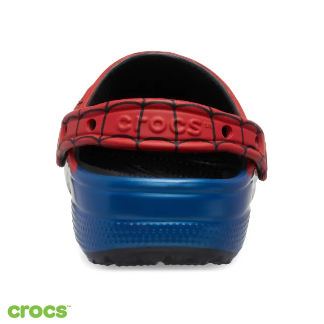 【Crocs】童鞋 大童 Spider-Man 蜘蛛人聯名 經典克駱格 洞洞鞋 七彩色(213519-90H)