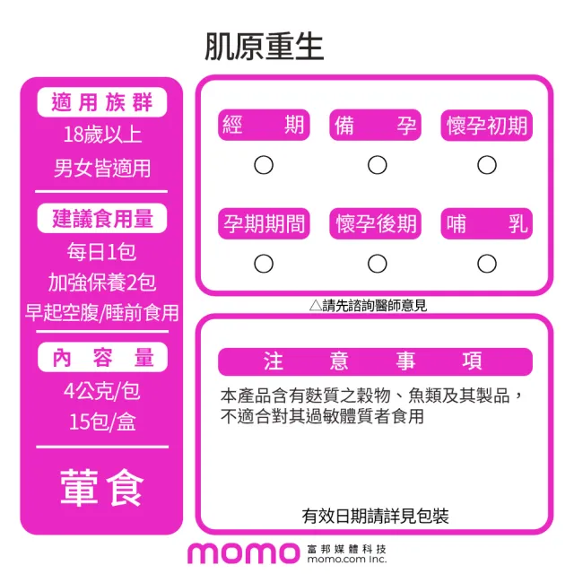 【荃贏全美】肌原重生醫美專用精粹膠原蛋白x2盒(15包/盒 共30包;養顏美容)