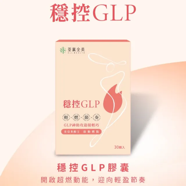 【荃贏全美】穩控GLP膠囊x2盒組(共60顆)