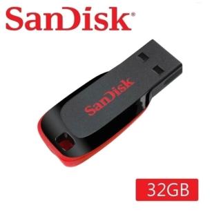 【SanDisk 晟碟】[高CP值] 32G Cruzer Blade USB 隨身碟(原廠5年保固 輕巧鋒型碟)