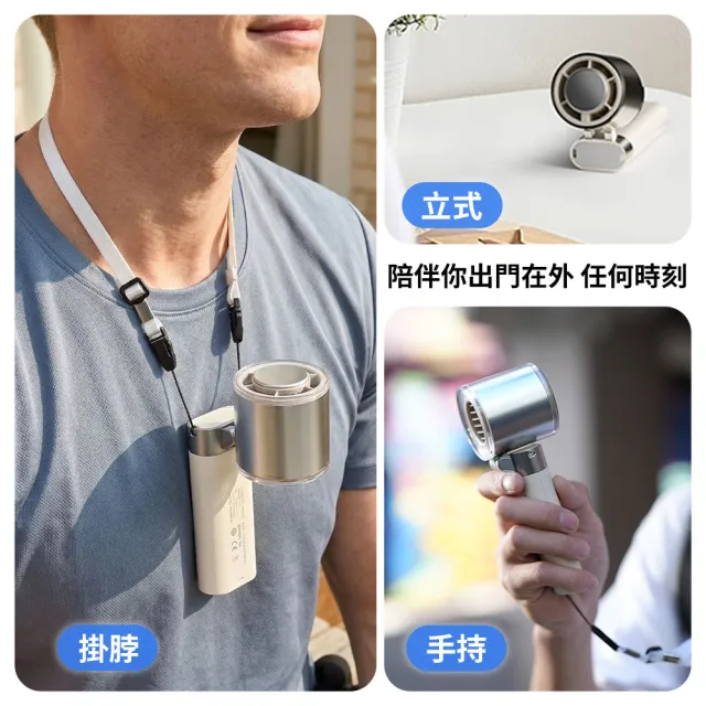【Philips 飛利浦】超值2入組-3色可選-製冷 高速100檔手持風扇 Type-C充電/LED顯示(ACR3144)