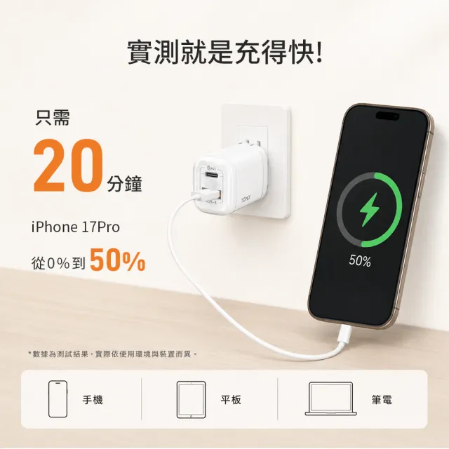 【YOMIX 優迷】100W四合一編織充電線★60W GaN氮化鎵迷你雙孔快充充電器(Type-C/USB-A/PD3.0/筆電快充/充電