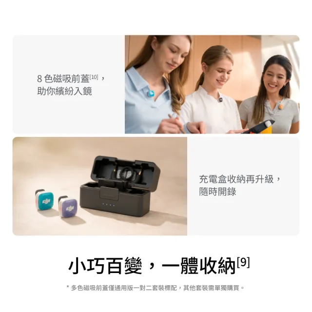 【DJI】DJI MIC MINI 2S無線麥克風(手機版1v1含充電盒) ｜四發一收｜超輕巧(聯強國際貨)