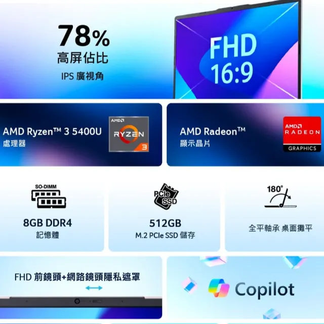 【Acer 宏碁】筆電包/羅技鼠★15.6吋R3輕薄文書筆電-藍(Aspire Lite/AL15-46P-R90G/R3-5400U/8G/512G/W11)