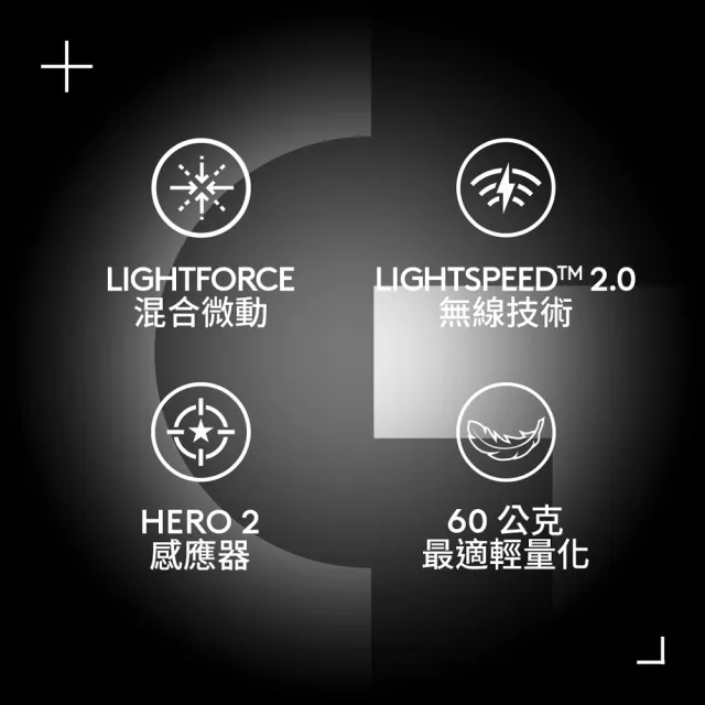 【Logitech G】G PRO X SUPERLIGHT 2 無線輕量化滑鼠(黑色)