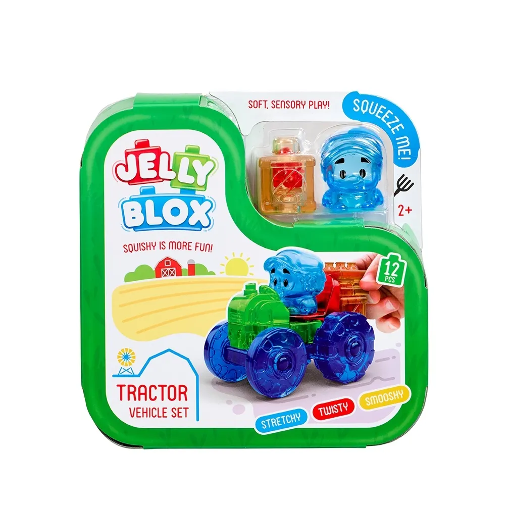 Jelly Blox】果凍多感積木-拖拉機套組親子良品(12顆) - momo購物網