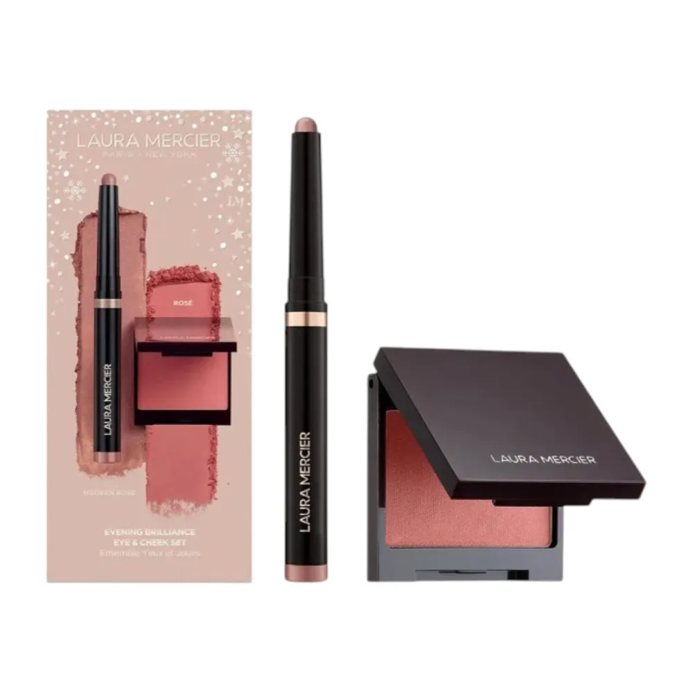 Rose 【LAURA MERCIER 蘿拉蜜思】奇幻魅力玫瑰眼頰組 眼彩筆#modern Rose+漂染頰彩腮紅#Rose(國際航空版) - momo ...