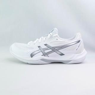 【asics 亞瑟士】GEL-ROCKET 12 男女 排羽球鞋 室內球鞋 (1073A080105白x銀)