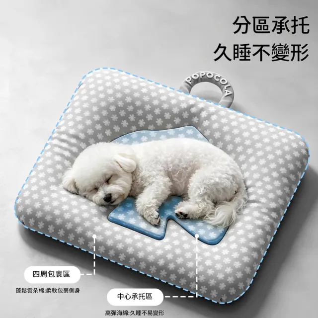 【IPSKY】寵物涼感冰墊 冰絲狗窩涼席透氣散熱降溫睡墊 貓狗睡窩 可攜式提把設計 柔軟舒適不悶熱 12公斤以內