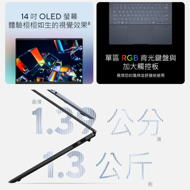 【ASUS】筆電包/滑鼠組★14吋Ultra 5輕薄AI筆電(VivoBook S S5406MA/Ultra 5-125H/16G/512G SSD/W11/OLED/E