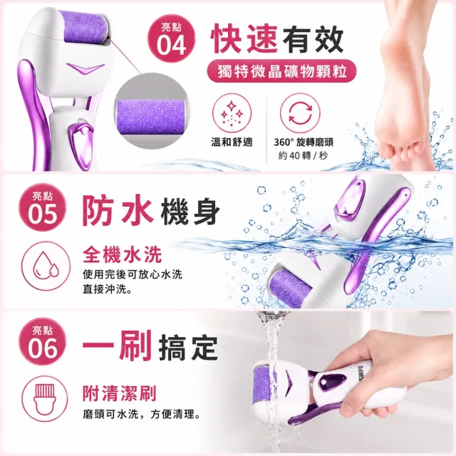 【SAMPO 聲寶】電動磨腳皮機/去硬皮機/美足機修磨儀(HJ-Z1408FL)