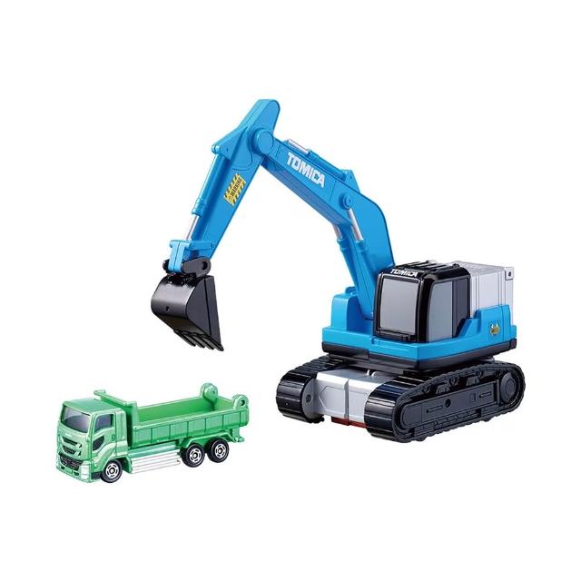 【TOMICA】變形挖土機(附小車)
