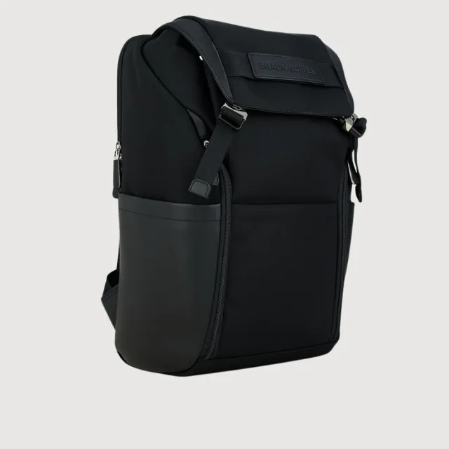 【BRAUN BUFFEL 德國小金牛】瑞瑟 後背包-黑色(BF583-73-BK) 男包送禮推薦