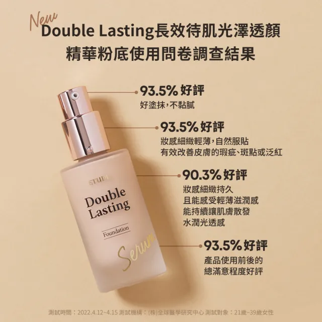 【ETUDE】官方直營 長效待肌 光澤透顏精華粉底