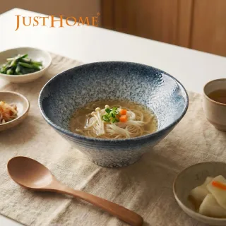 【Just Home】日式漸層陶瓷8吋麵碗850ml-三件組(可微波 湯碗 碗 麵碗 拉麵碗 碗公 泡麵碗)